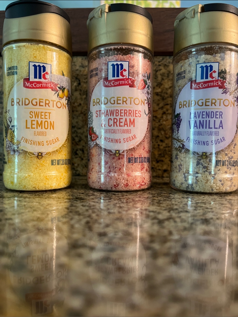 McCormick Bridgerton Finishing Sugars - set of three!